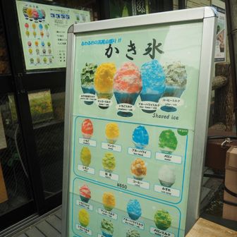 城山に行かなかったので高尾山口近くでカキ氷食べてみました。