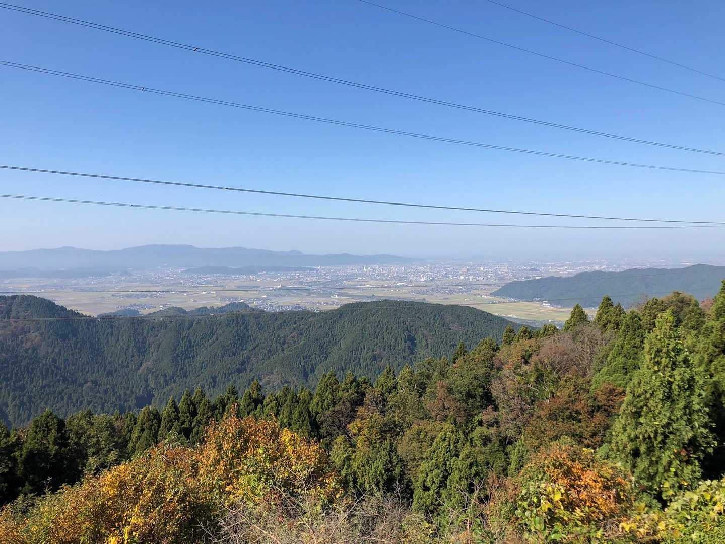 もう一枚。こちらは福井市の市街地方面。