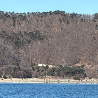 対岸の洪庵キャンプ場　賑わってるね。