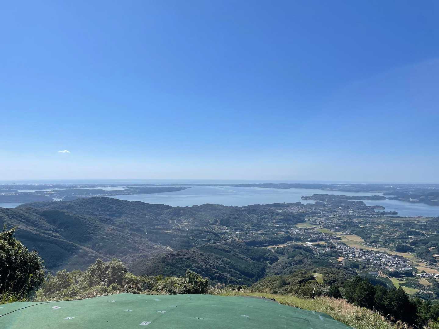 尉ヶ峰に到着！奥浜名湖が近くに見えて綺麗！