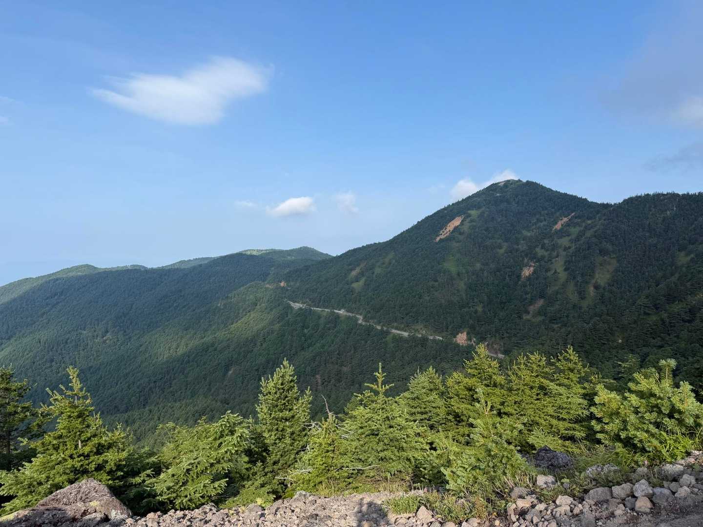 高峰温泉バス停-水ノ塔山-篭ノ登山-池ノ平湿原入口 周回コースの写真
