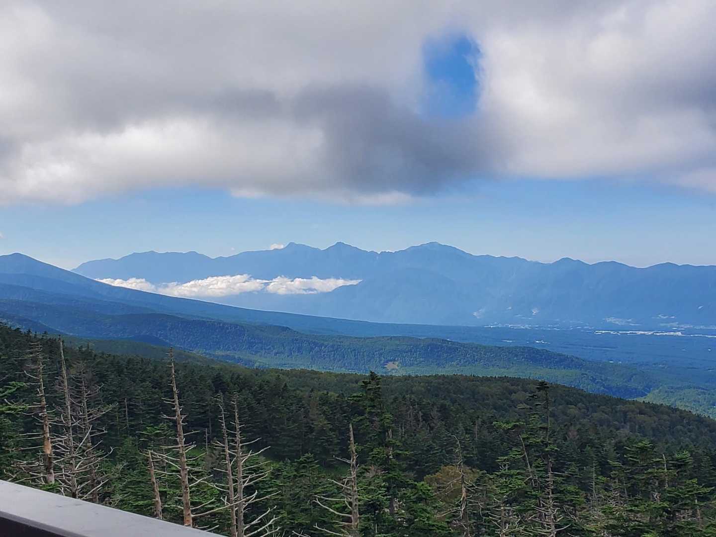 麦草峠-大石峠-中小場-茶臼山-縞枯山-雨池峠-山頂駅 周回コースの写真