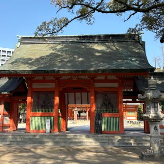 面会帰りに病院近くの住吉神社⛩️に立ち寄りました。