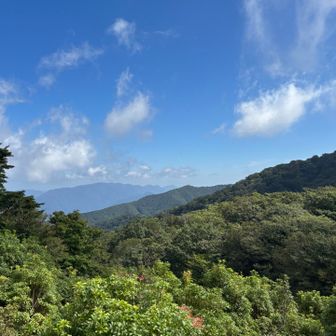 真ん中の山が木梶山