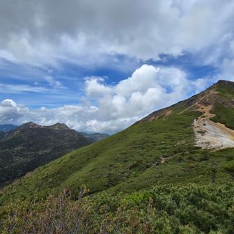 硫黄岳に進みます