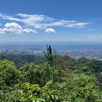 菊水山⛰️山頂手前の展望台スポットから