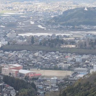手前にオレンジの校舎、母校の臼杵高校。
真ん中、臼杵城址公園。桜は五分咲きらしい。今週末が良さそうですね♪