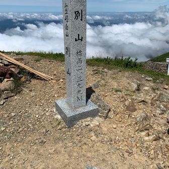 別山（2,399m）に到着