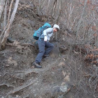 この日最も怖かったのはこの下り