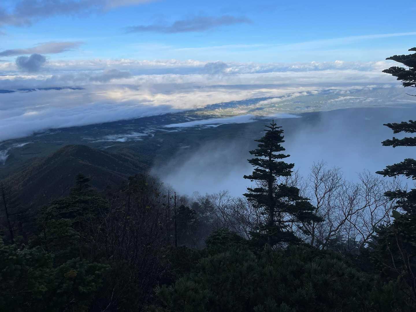 やっと景色見えました