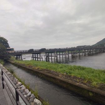 渡月橋。京都トレイルがなければ、来ないままだったと思います