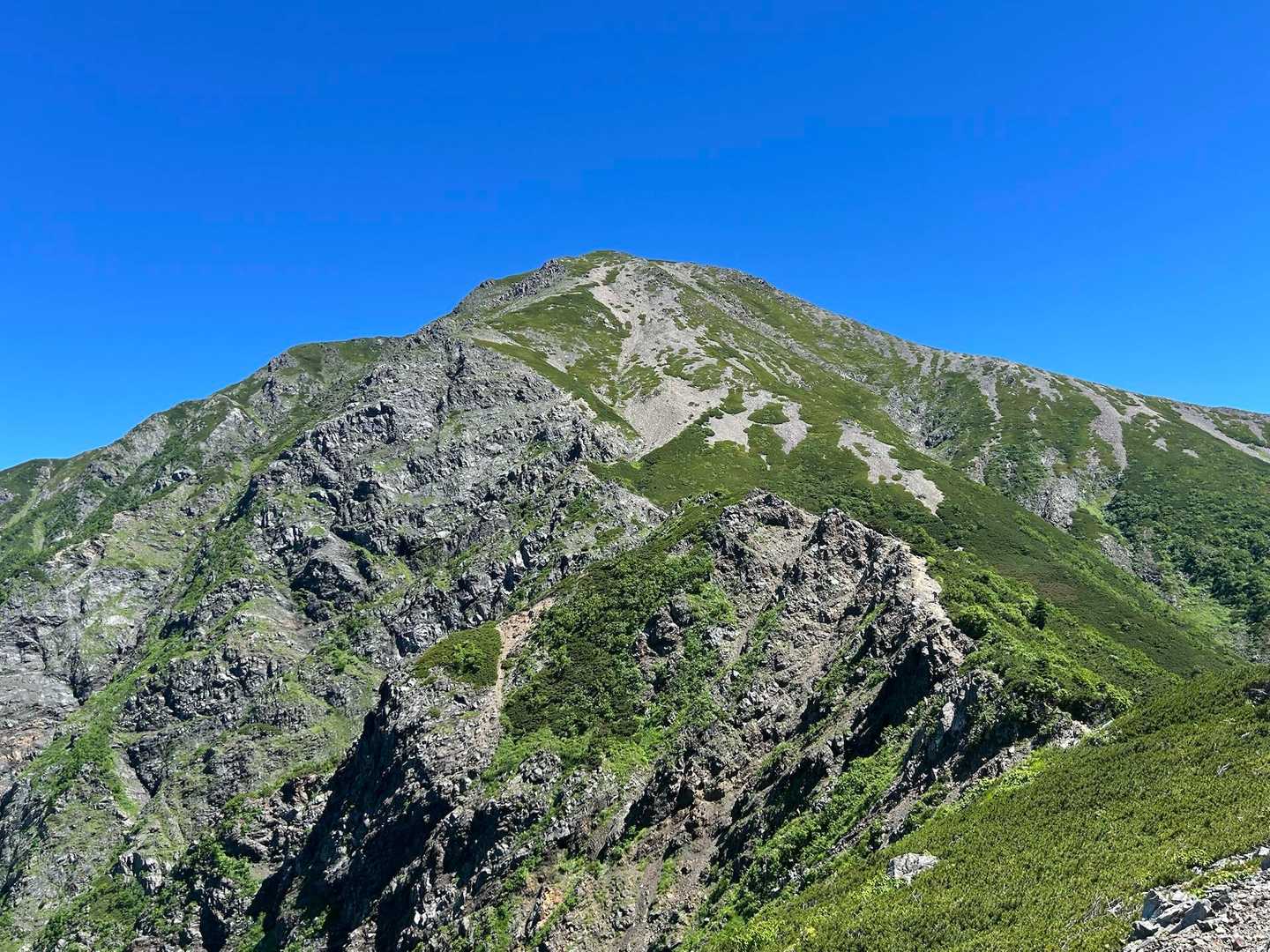 芝沢ゲート-易老渡-大木の広場-苔平-小聖岳-聖岳 往復コースの写真