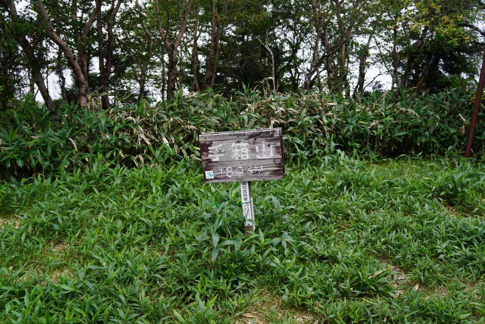 手箱山1806.4m の山頂です