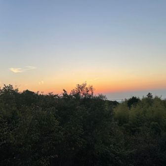 完全に沈んでからダッシュ💨で下山