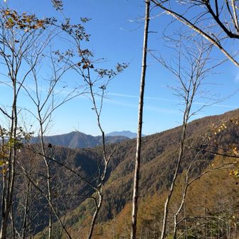 なんと！？奥に見えているのは山百四天王の笊ヶ岳ではないですか😱来年チャレンジするか悩み中