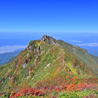 八ツ峰と魚沼平野