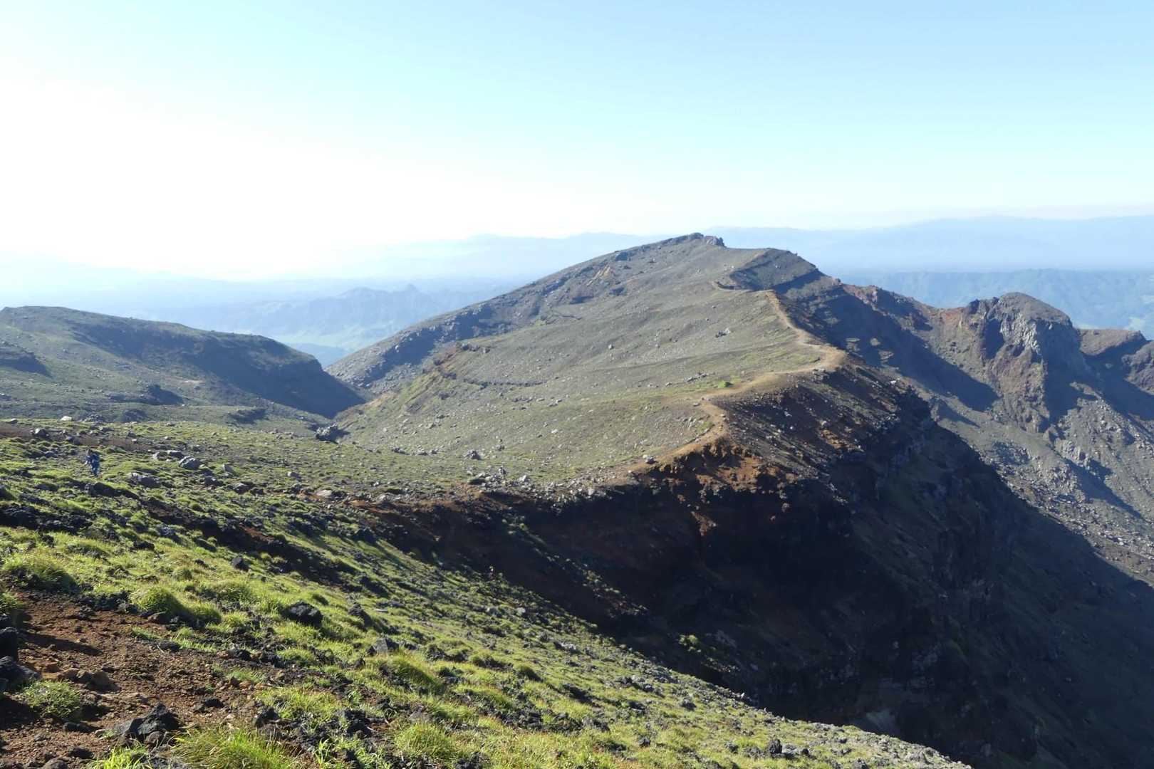 阿蘇山上ターミナル-古坊中登山口-砂千里登山口-南岳-中岳 往復コースの写真