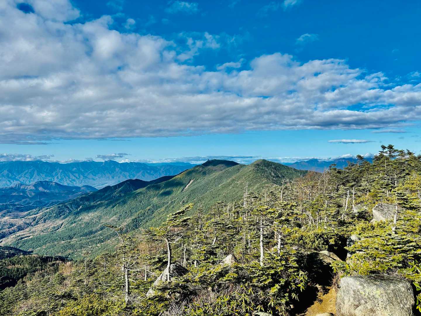 朝日岳⛰️金峰山⛰️もバッチリ👌