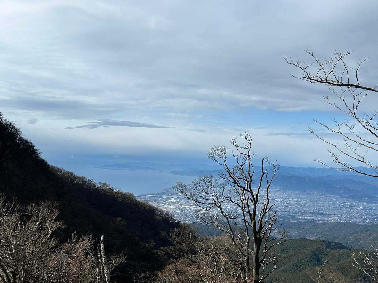 駿河湾も見えた😊
