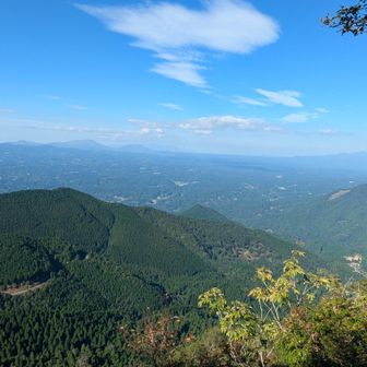 矢筈岳、阿蘇、祖母傾。