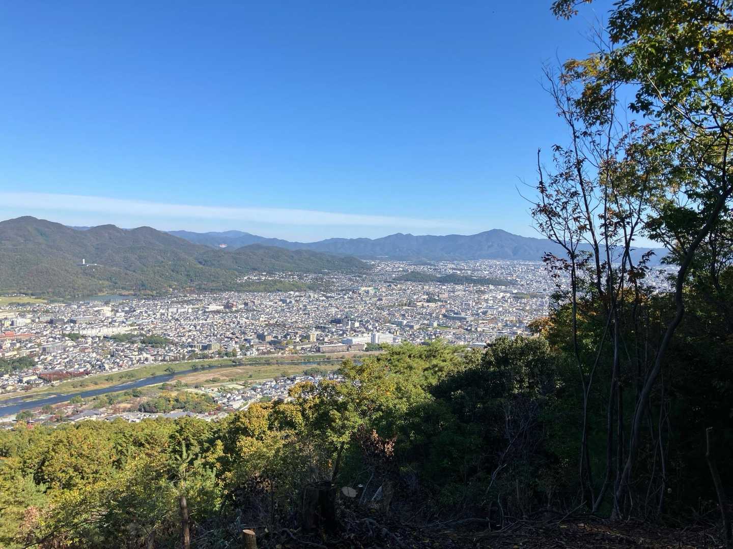 阪急嵐山駅-松尾山-苔寺・すず虫寺-上桂駅 縦走コースの写真
