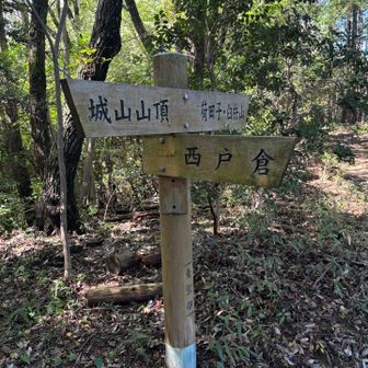 少し戻って、西戸倉バス停方面へ下山します