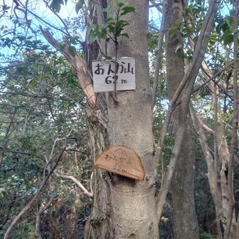 おんか山山頂標識