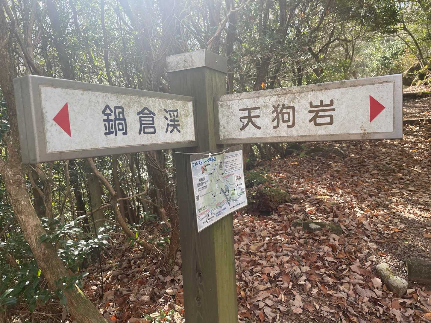 天狗岩すぐそこ笑