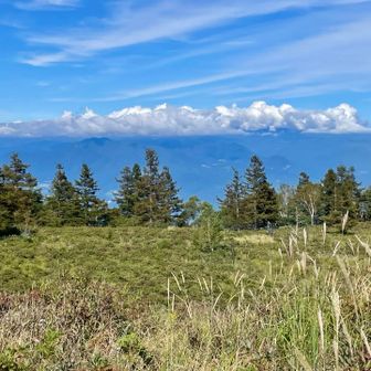 金峰山方面も雲の中☁️