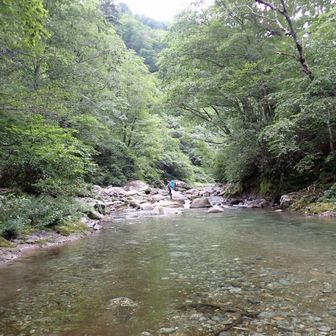 朝日連峰 入ソウカ沢 2023.9.2～3 / ばにこの沢登りデータ | YAMAP