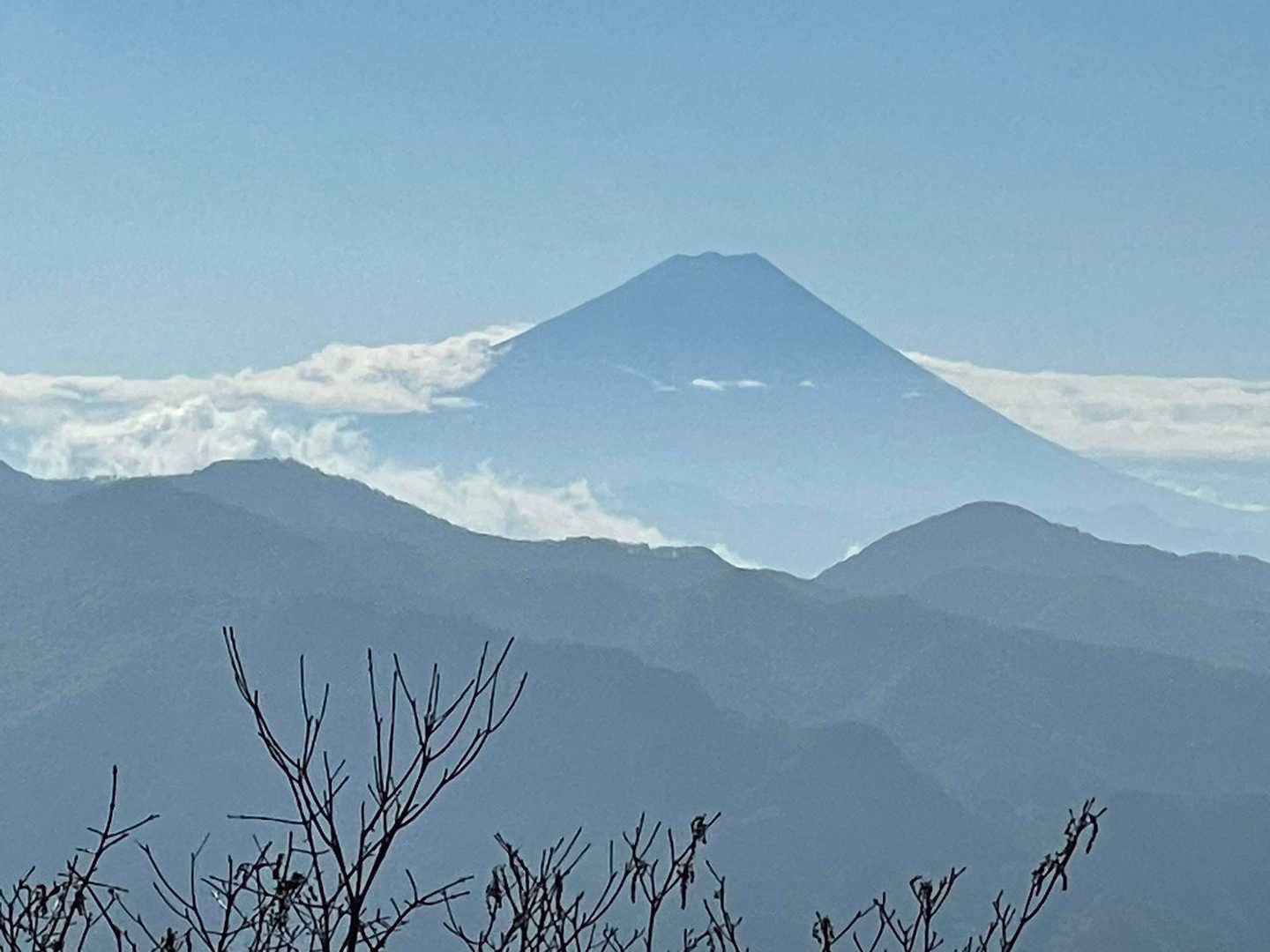 最後に横尾山からの富士山