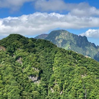 高岳、鷲ヶ峰が見えます。