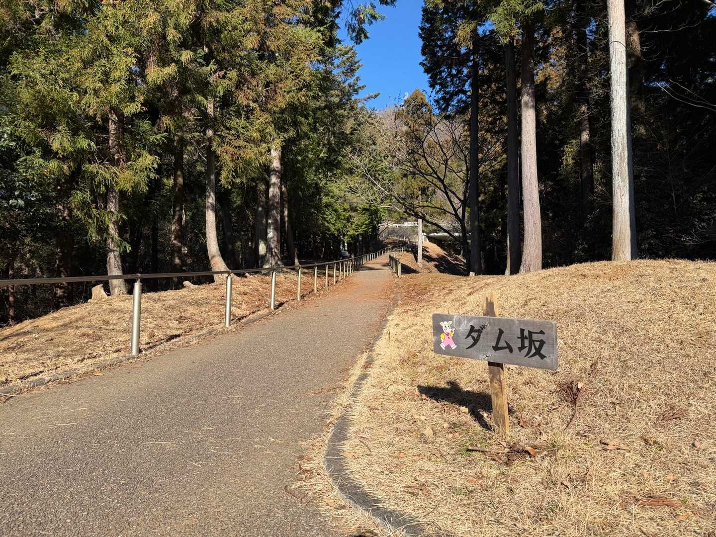 ダラダラと登らされるダム坂😅