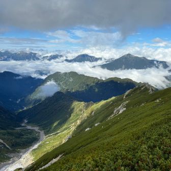 鹿島槍ヶ岳と五竜岳