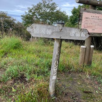 まずは、ハンゼノ頭。ここから富士山が見えるらしいが、本日は当然、みえません。