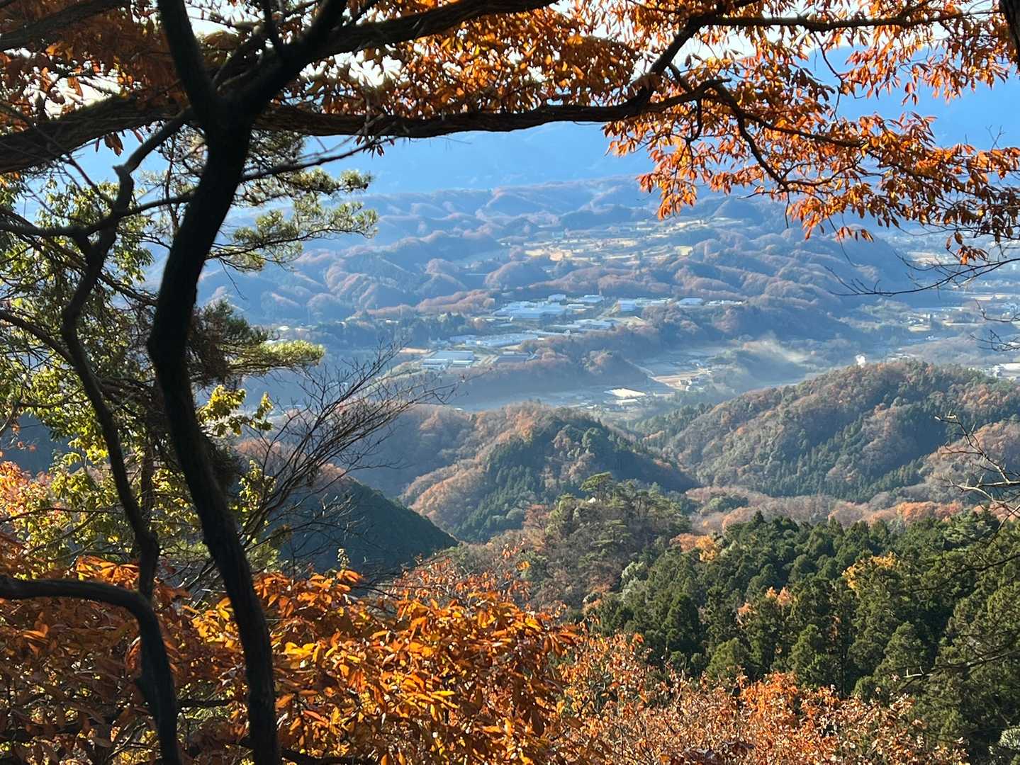 紅葉に囲まれての 景色🥰✨
👍💗