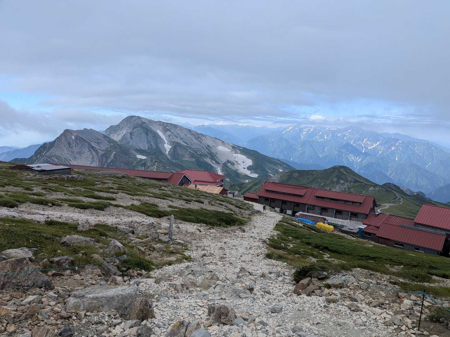 で、今日の宿
最古にして最大の白馬山荘です