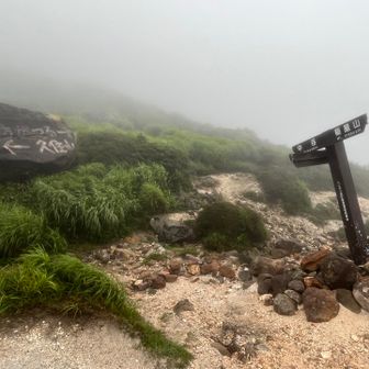 中岳とのコル
