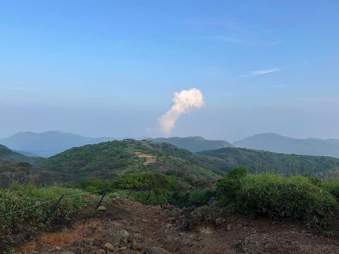 牧ノ戸峠-大曲登山口-諏蛾守越-三俣山-坊がつる炊事場-北 周回コースの写真