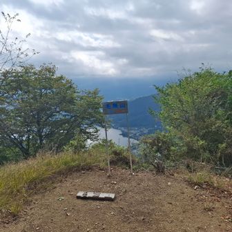 こっちの毛無山もなかなかの急登。朝霧高原では笠をかぶっていた富士山は雲の中。