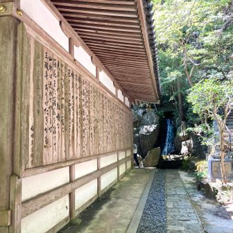 三滝寺本堂の壁