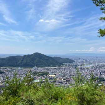 金華山と岐阜城