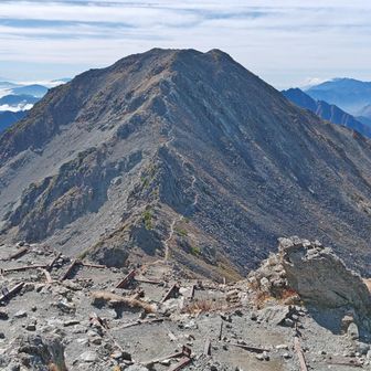 大喰岳とテン場
