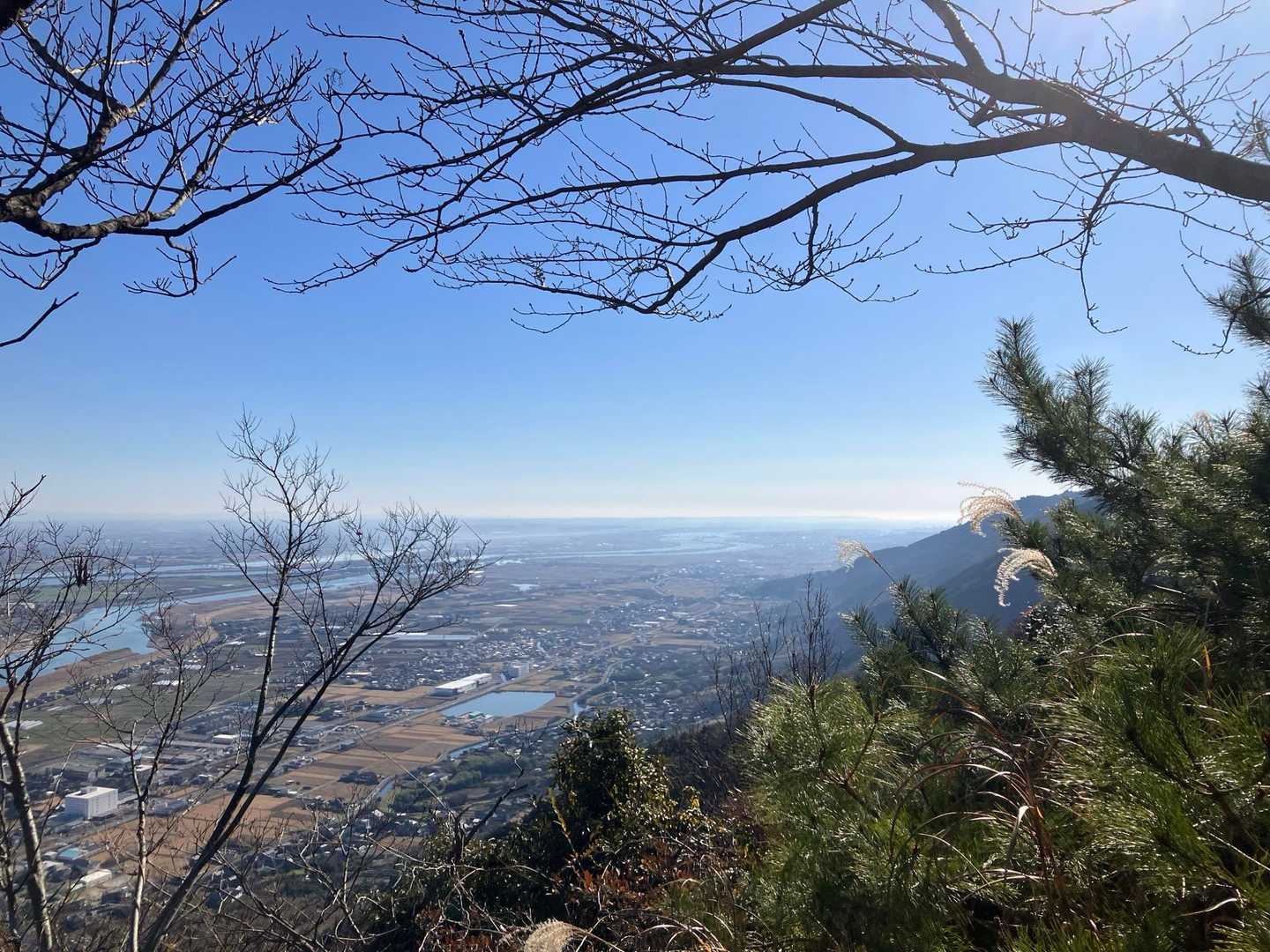 石津御獄登山口-石津御嶽-美濃松山-多度山-多度山道入口 縦走コースの写真