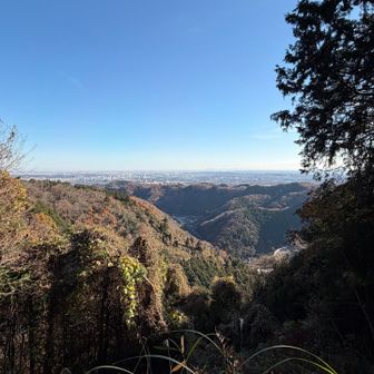 稲荷山コースを歩いていると景色が開けた✨