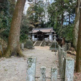 藤井ルート入り口近くの八幡神社にお参り🙏