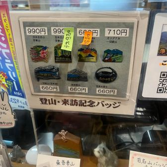 ビジターセンターでバッジ購入