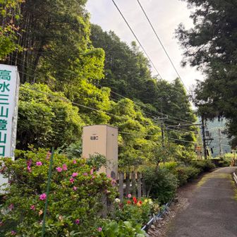 線路沿いを進みます