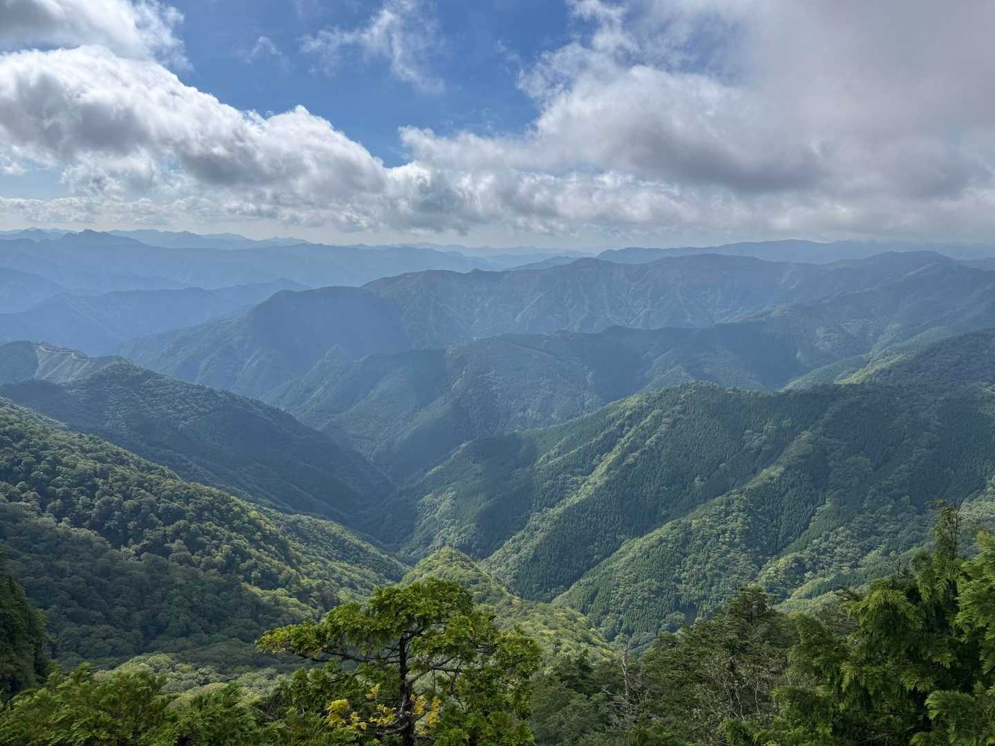 大普賢岳 往復コースの写真