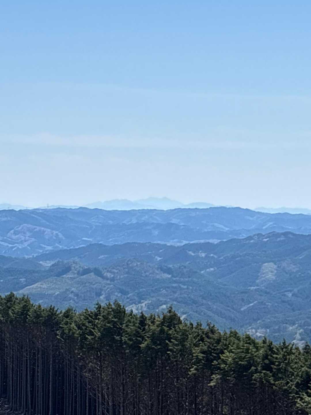 筑波山が見えます